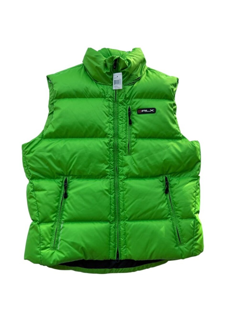 Ralph Lauren RLX Mens Caymen Green Puffer Down Vest Lg Lightweight Outerwear NWT